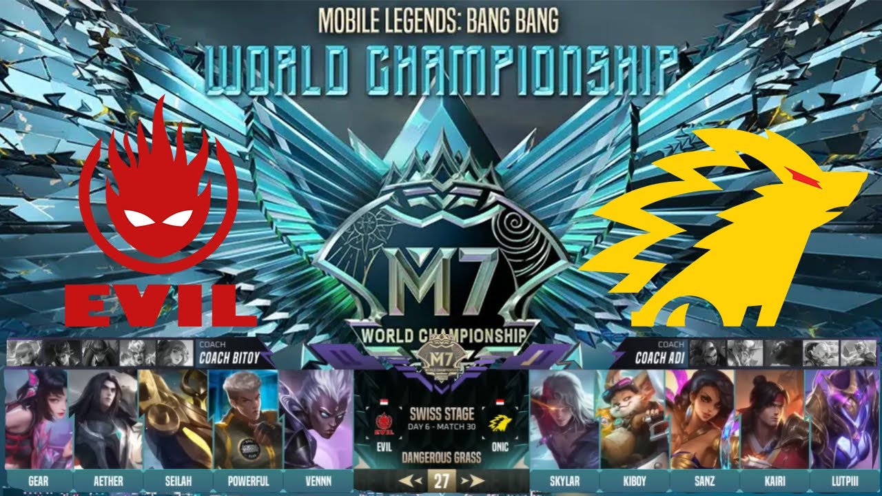 HIGHLIGHT KILL GAME 2 - ONIC ID VS EVIL DAY 6 M7 WORLD CHAMPIONSHIP