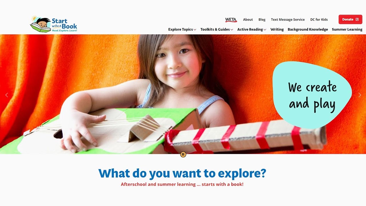 Start with a Book &mdash; A National Out-of-School-Time Learning Initiative from Reading Rockets
