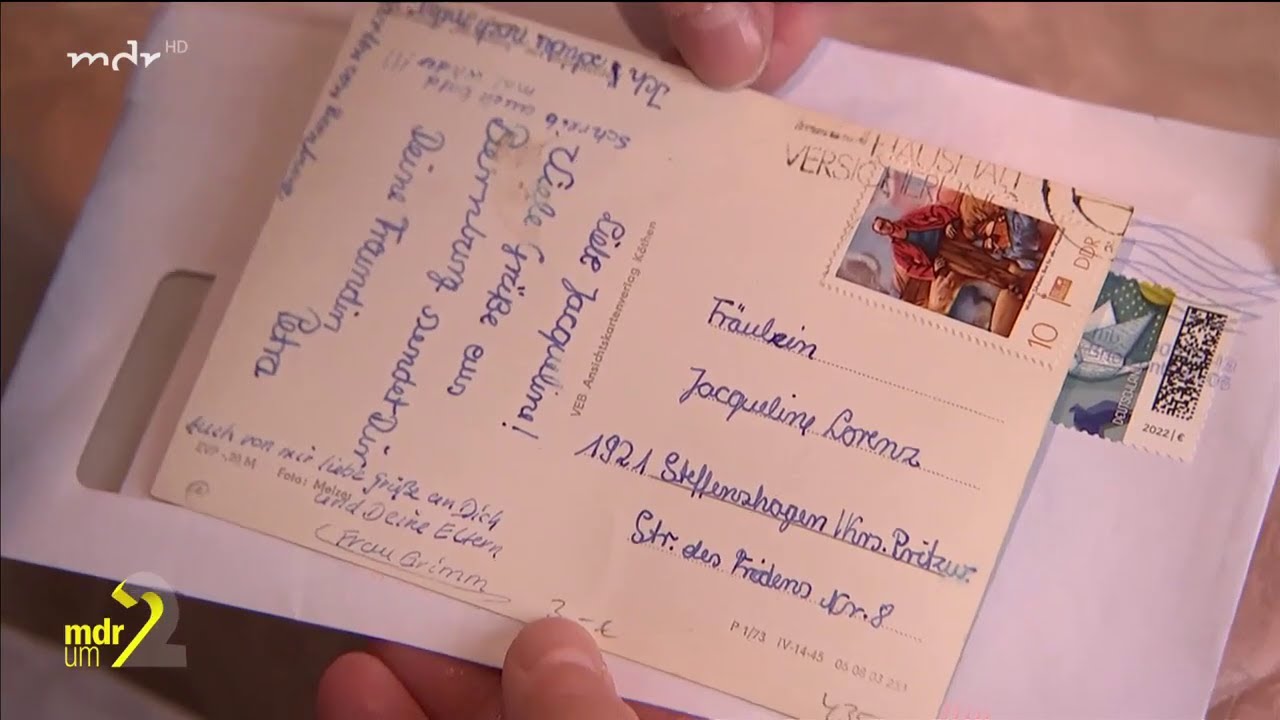 Postkarte nach 40 Jahren zur&uuml;ck beim Absender