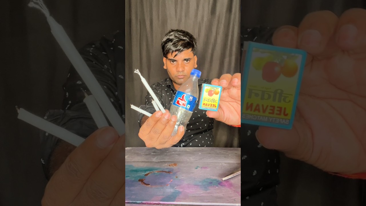 Candle Smoke Relighting Fire Hack ✅🔥| science project class 7th #experiment #diy #fyp #gems #shorts