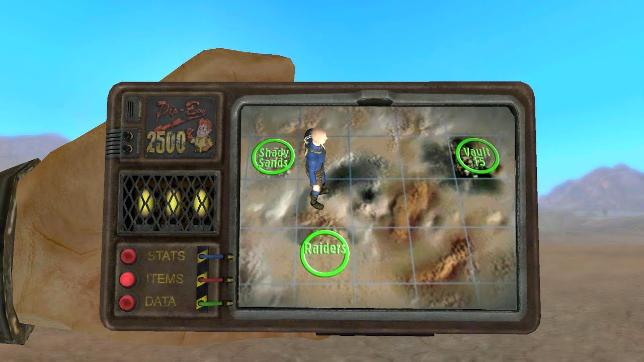 Fallout (1997) In 3D - Random Encounters & Raider Camp