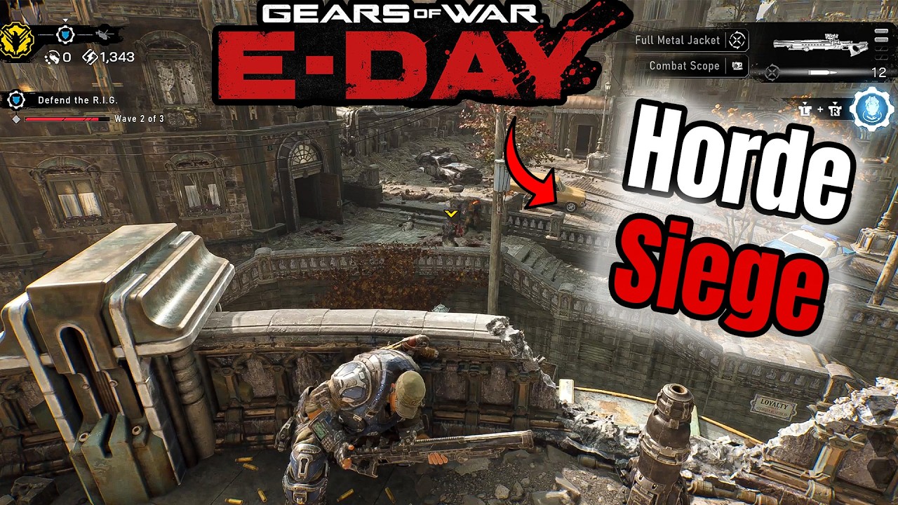 First Look at Horde Siege Mode in Gears of War: E-Day 🔥