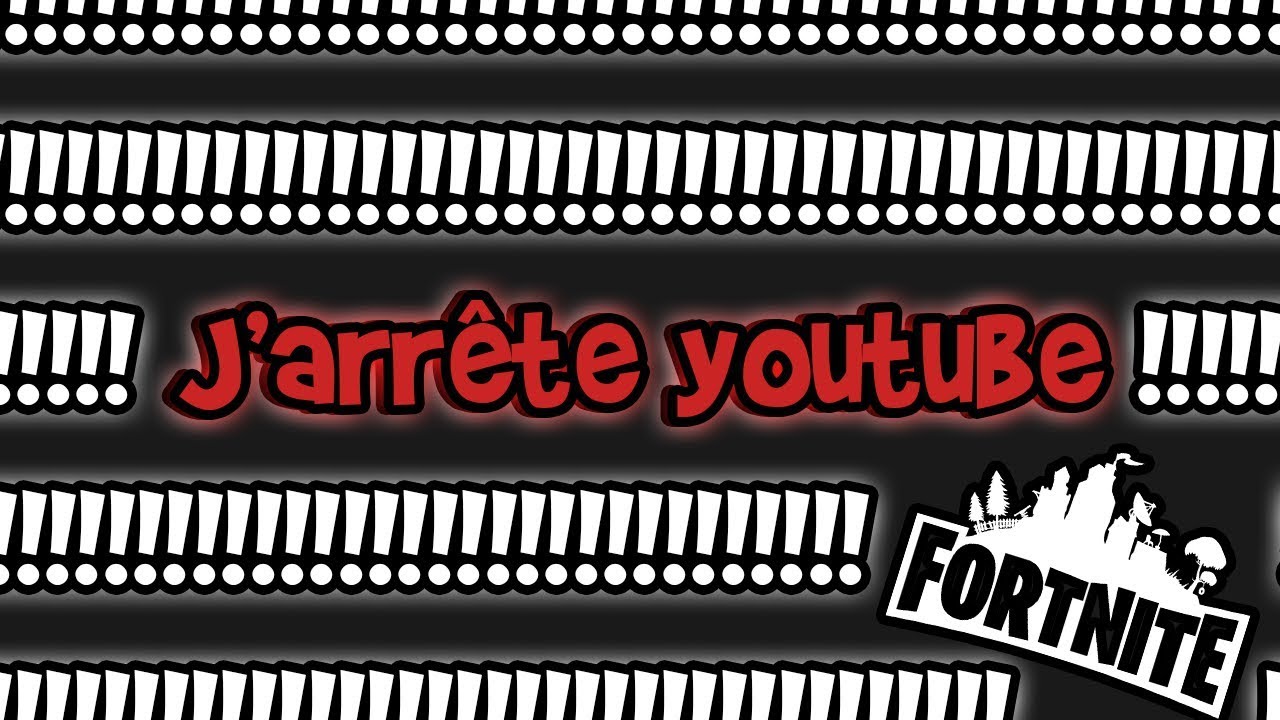IL PETE UN PLOMB ET QUITTE YOUTUBE !!! (explication) [Fortnite]
