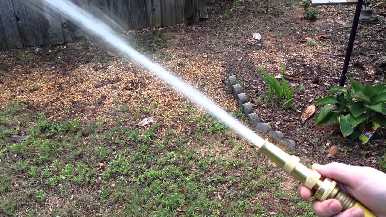 Hose Nozzle High Pressure and Flow Demonstration - for Car or Garden - Made in USA