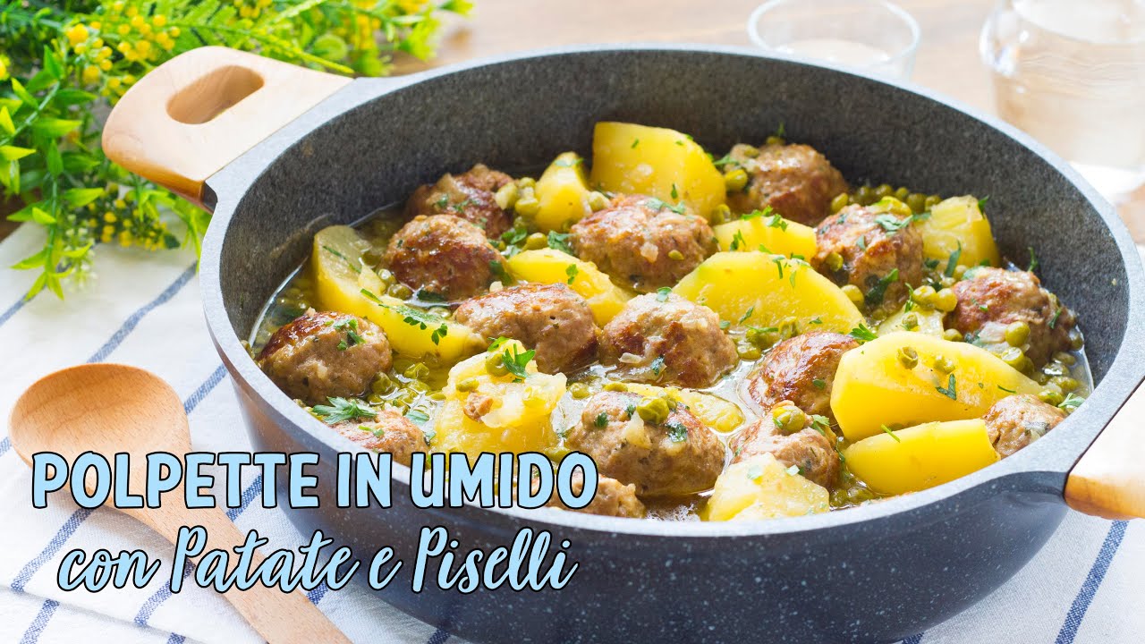 Polpette in Umido con Patate e Piselli - Ricetta Facile Polpette Morbide e Gustose - 55Winston55