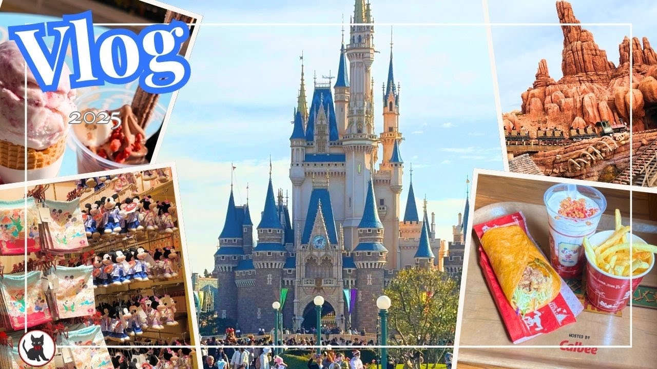 【Vlog】　混雑日でもアトラクション14個制覇🎢新グッズ・フード・ショーも✨ 2025クリスマスディズニーTokyo Disneyland Vlog! 14 Rides on a Busy Day.