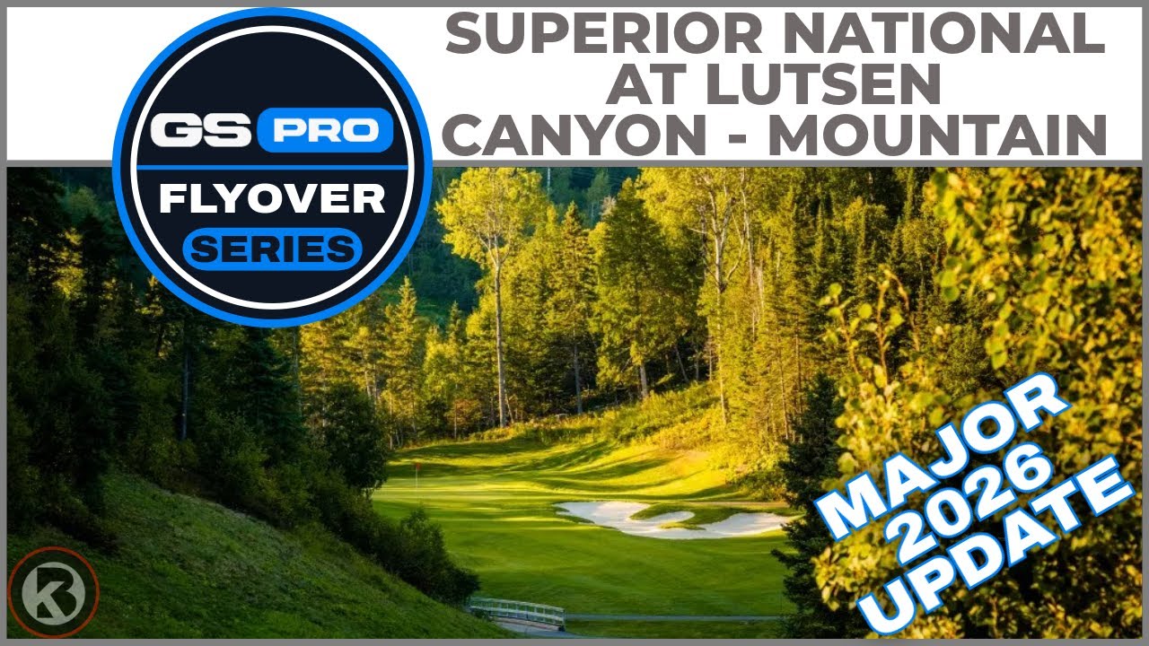 GSPro Course Flyover - Superior National at Lutsen - Canyon - Mountain - Designed by amace