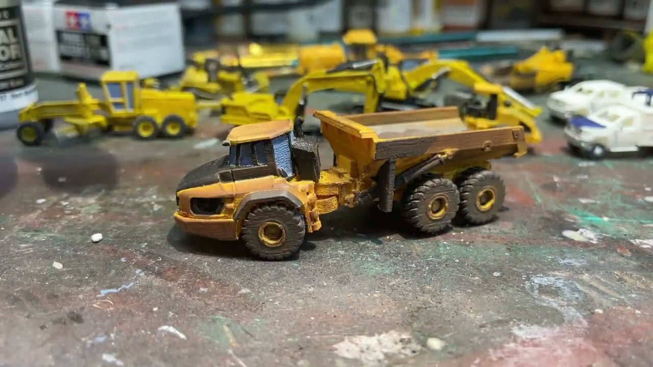 N scale Road Building Scene Part 2