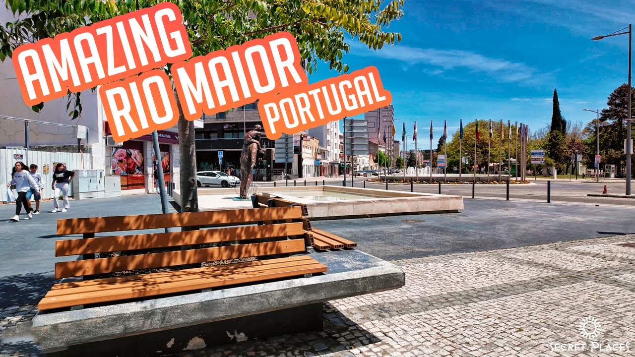 Rio Maior:  a chill walk around the streets of rio maior in Portugal 4k dji3