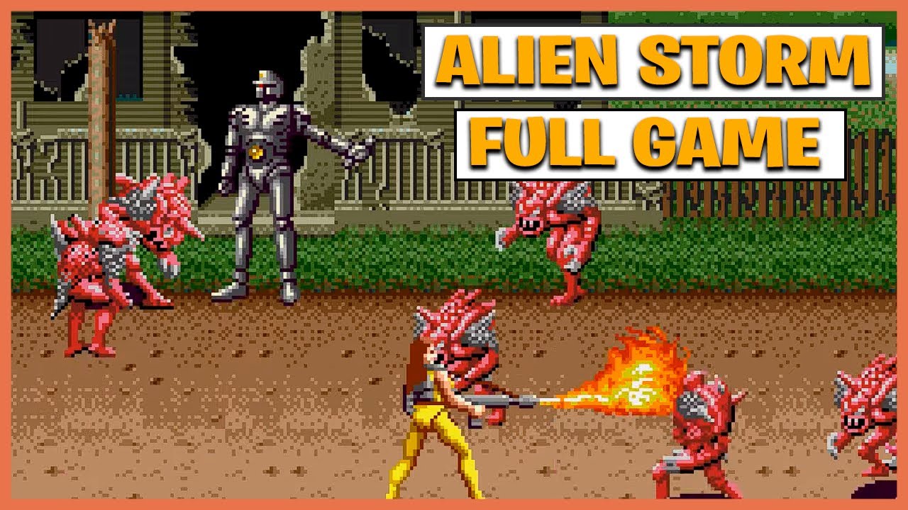 Sega Genesis Gameplay — Alien Storm [2 Players, 4K 60fps]