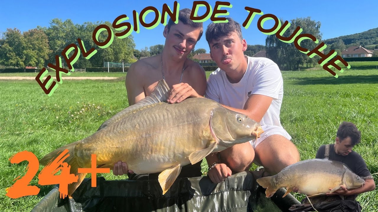 Explosion de touches en public - Pêche de la carpe