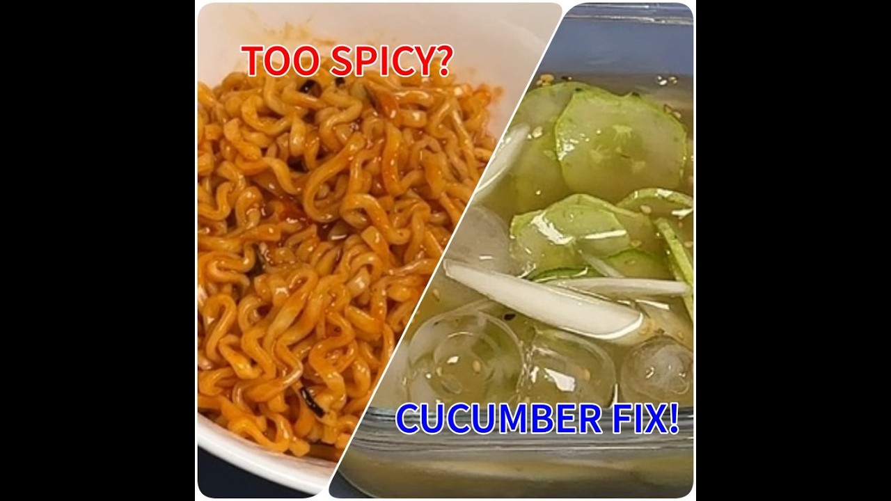 This Cucumber Soup KILLS the Spice 🥒🧊 | Buldak Ramen Hack