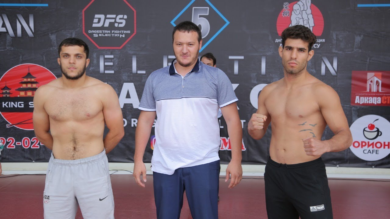 Церемония взвешивания Face to Face ТУРНИРА Dagestan Fighting Selection 5