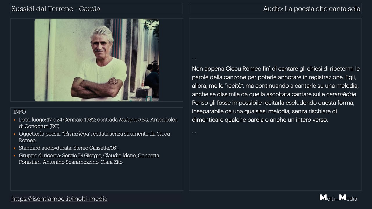 Cardìa - La poesia che canta sola.