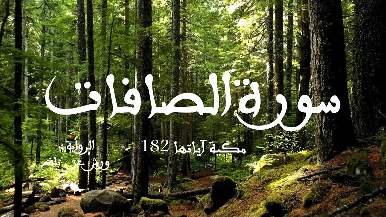 سورة الصافات | تلاوة معاذ الدويك برواية ورش #مقرأة_ورش