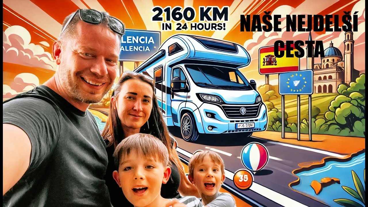 2160 km obytkou za 24 hodin: Naše cesta z Čech do Španělska