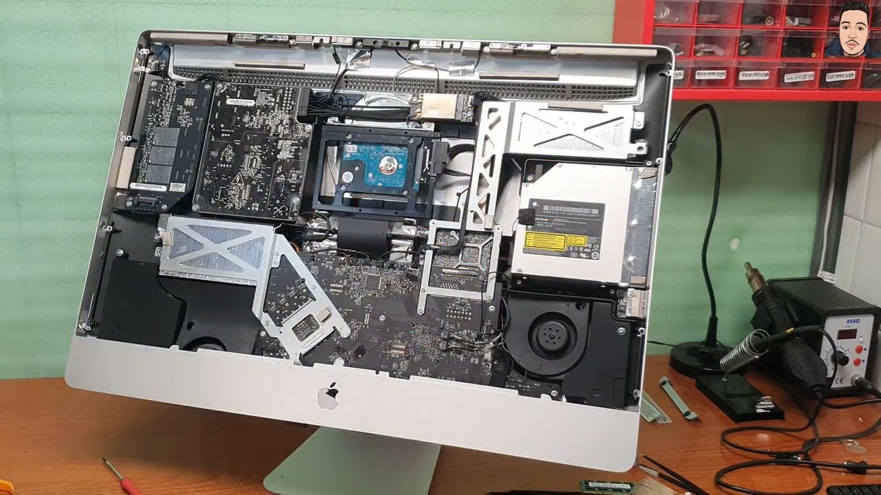 شاهد طريقة فتح iMac وتركيب قرص صلب و تثبيت نظام MAC OS