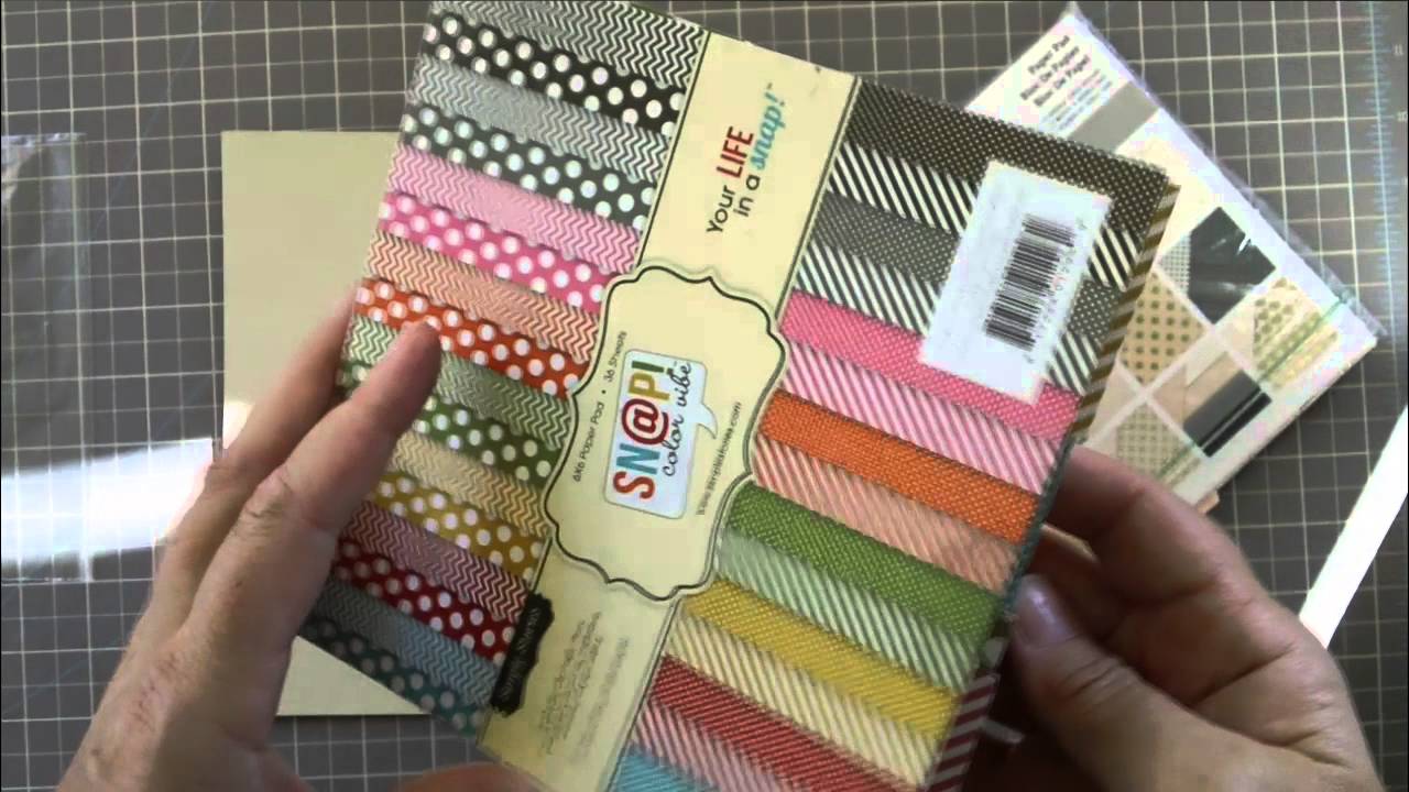 Scrapbook Paper pad storage for 6 by 6 pad and scraps the quick simple and cheap way