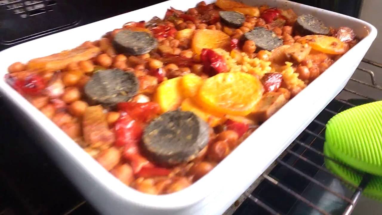 Arroz al horno vegano//Recetas f&aacute;ciles//