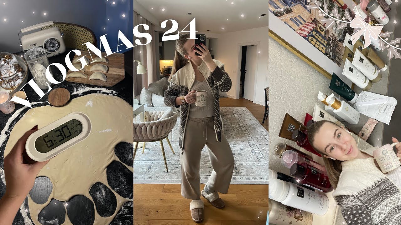 VLOGMAS 24: O relacjach w święta, prezent dla partnera, pierogi & sprzątanie w chorobie