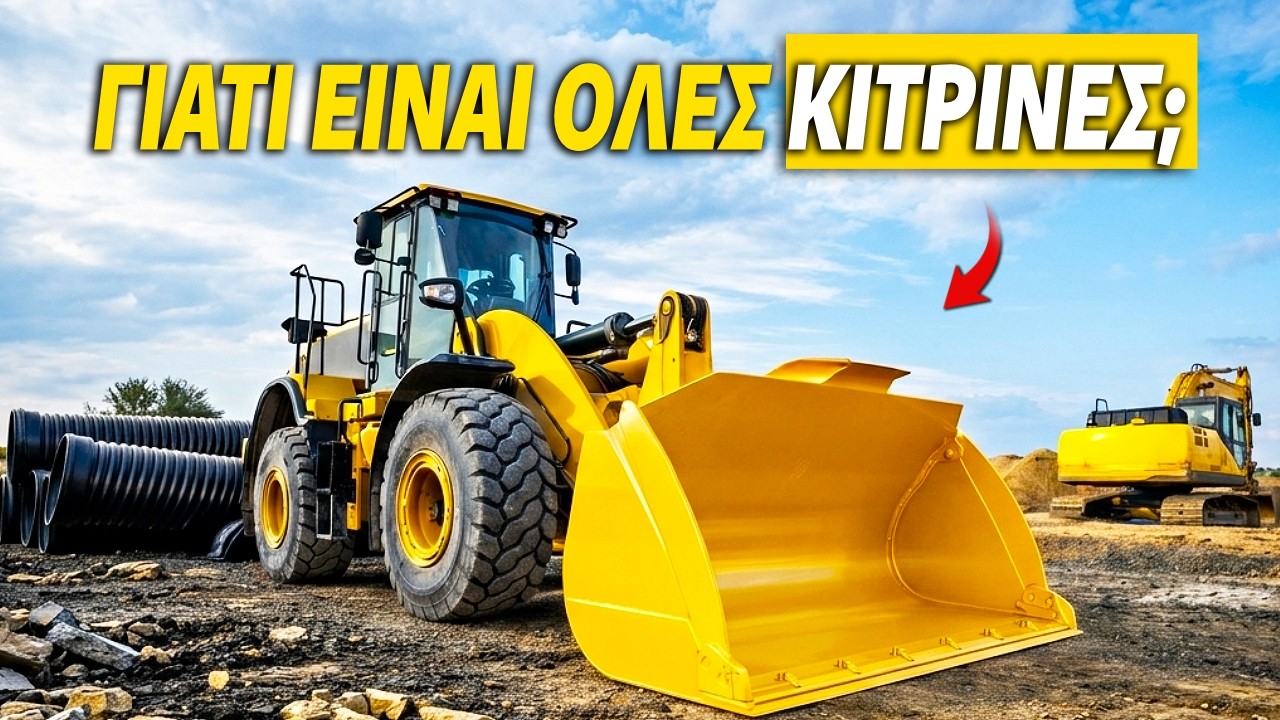 Γιατί ΟΛΑ τα βαρέα μηχανήματα είναι κίτρινα;