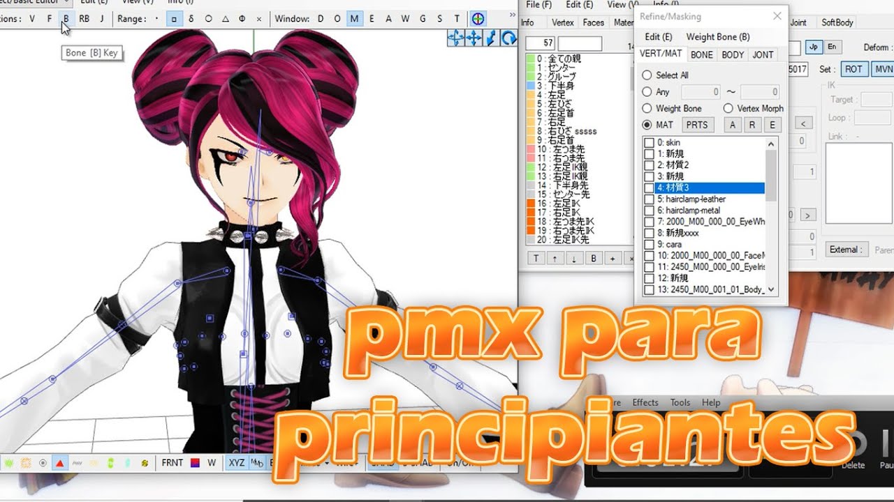 Borrar Huesos / Vértices [PMX Tutorial para principiantes]
