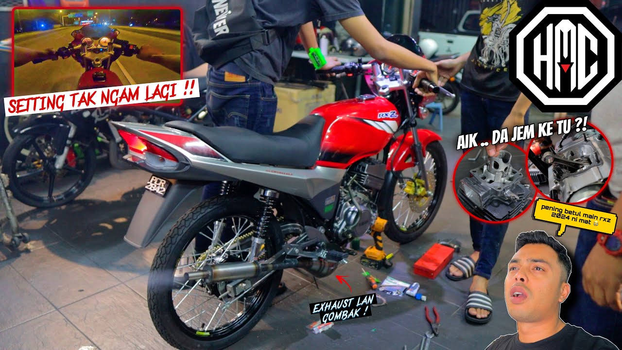 RXZ REM REM JEM pulak ! 😫 | Pakai EXHAUST LAN GOMBAK ! 🔥 | KEJ@M main RXZ 2024 ni 😭