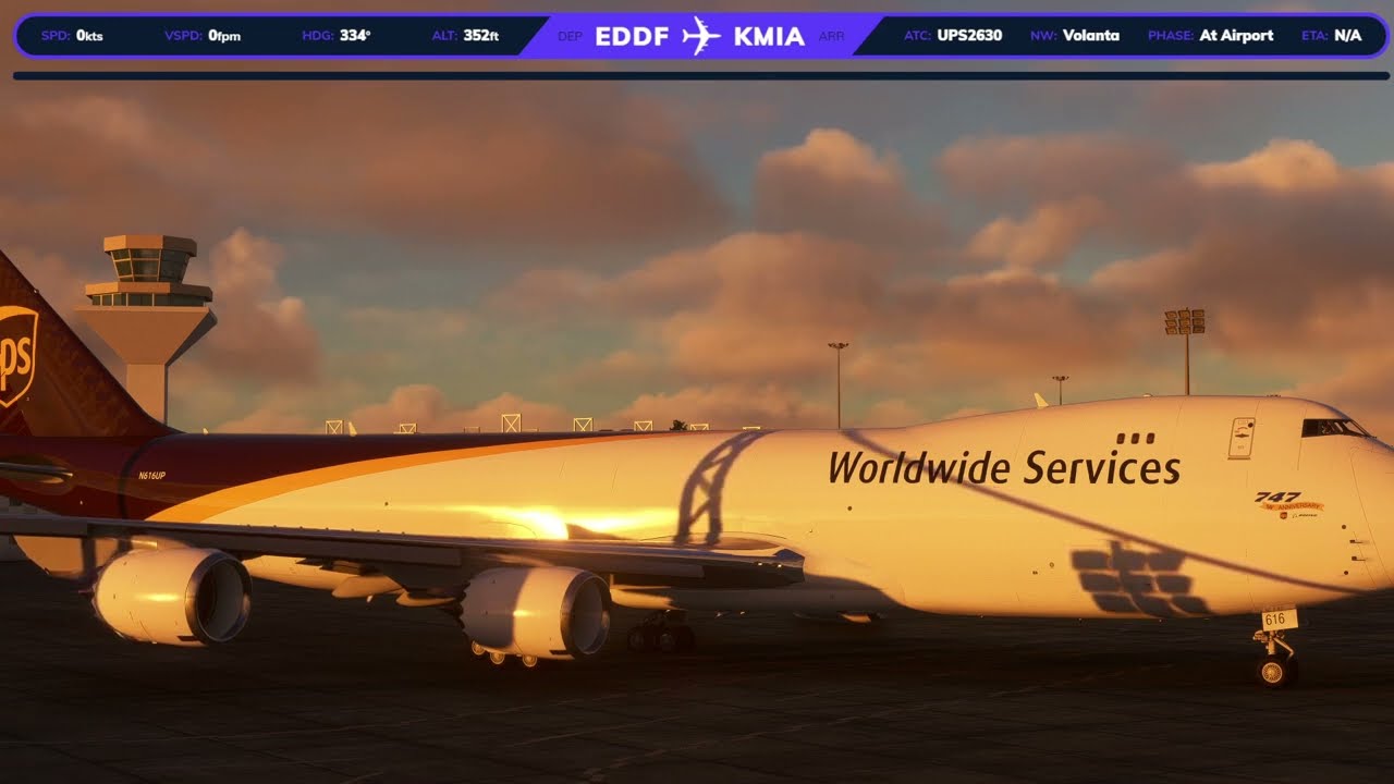 B747-800F PW4000 engine sound