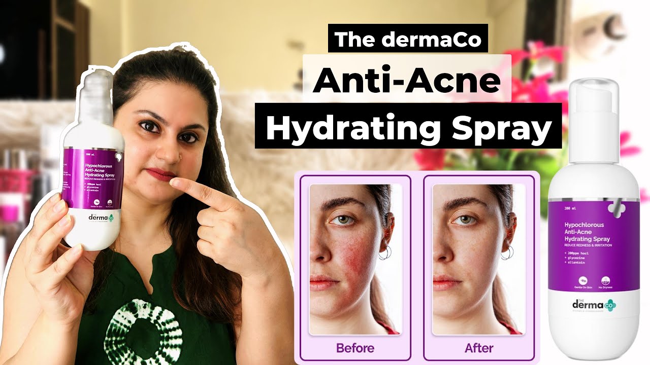 Derma Co Hypochlorous Anti-Acne Hydrating Spray for Acne/ Eczema/ Breakouts/ Skin Irritation |