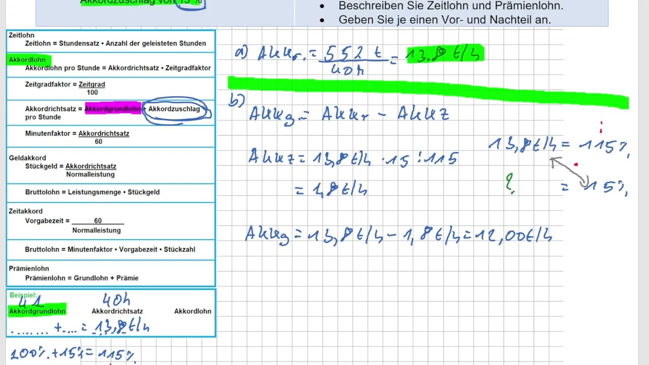 IM BWH H 2016 A5 Arbeitsentgelt
