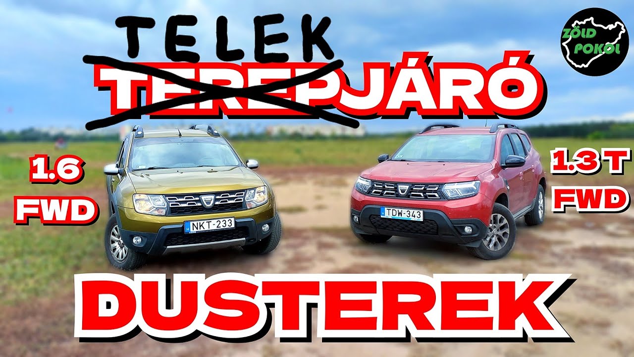 DACIA DUSTER - EMELŐN, ASZFALTON, MEZŐN
