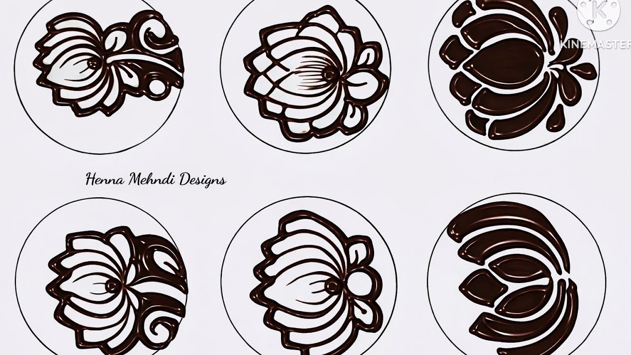 Defferent types of lotus🪷flowers mehndi design | Khafif mehndi design | Mehandi ki design