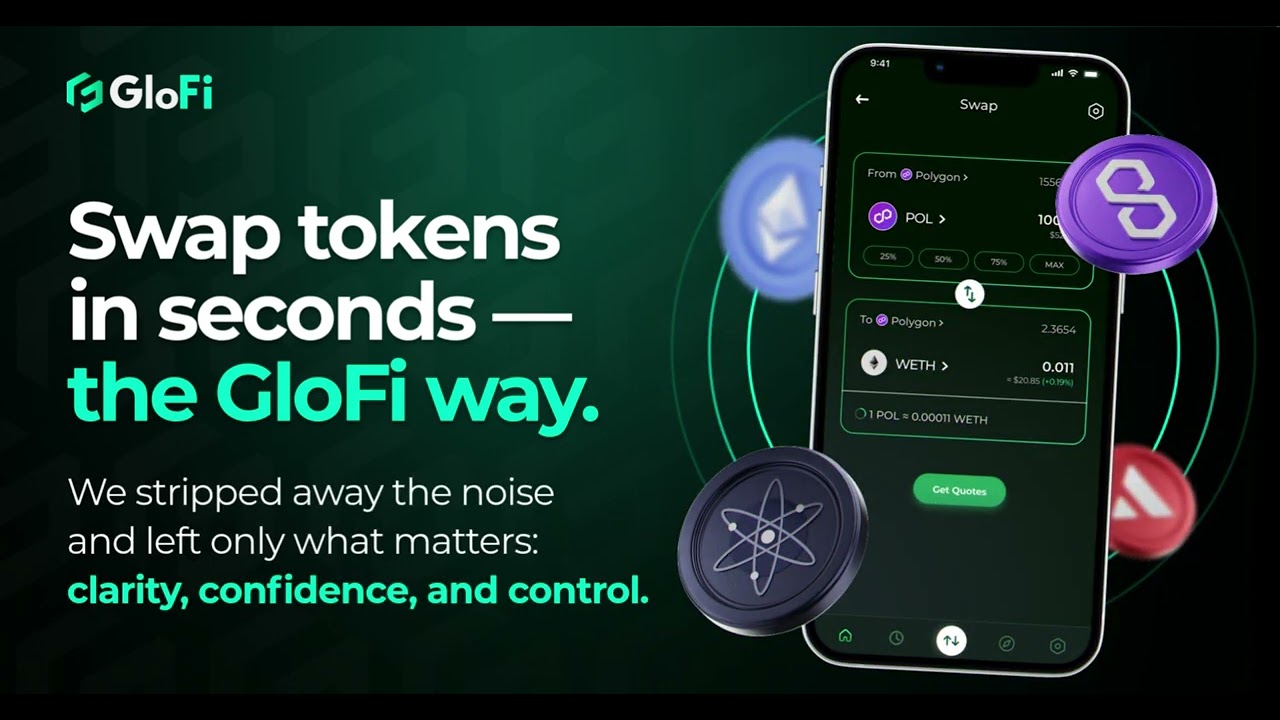 Fast swaps, transparent fees, zero confusion | GloFi Web3 Wallet | Crypto Wallet