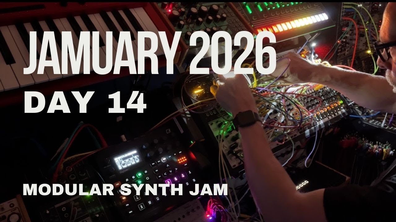 Modular synth jam with sampled JP08 melodies #jamuary #modularsynth #digitakt2 #synth #elektron