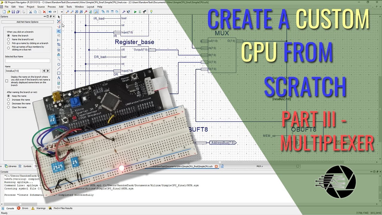 HOW TO CREATE A CPU IN AN FPGA - Part 3 - Multiplexer