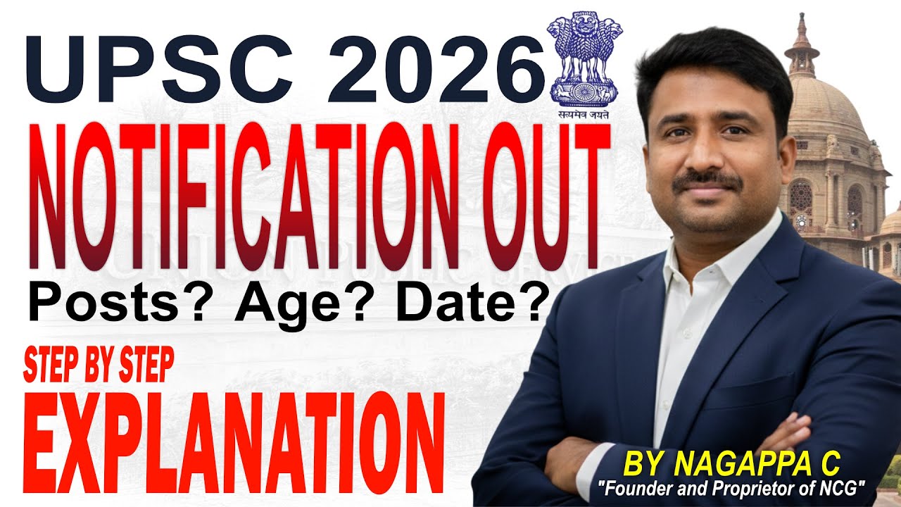 UPSC Notification 2026 | Full Details, Eligibility, Attempts & Dates
