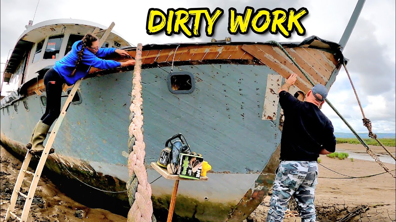 Ep 139   Boat Work Gets Messy! #boatrestoration