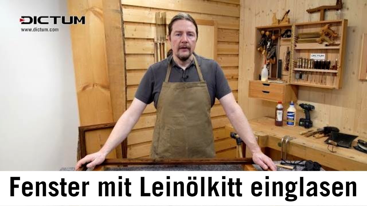 Alte Fenster neu einkitten - Scheiben mit Leinölkitt neu einglasen