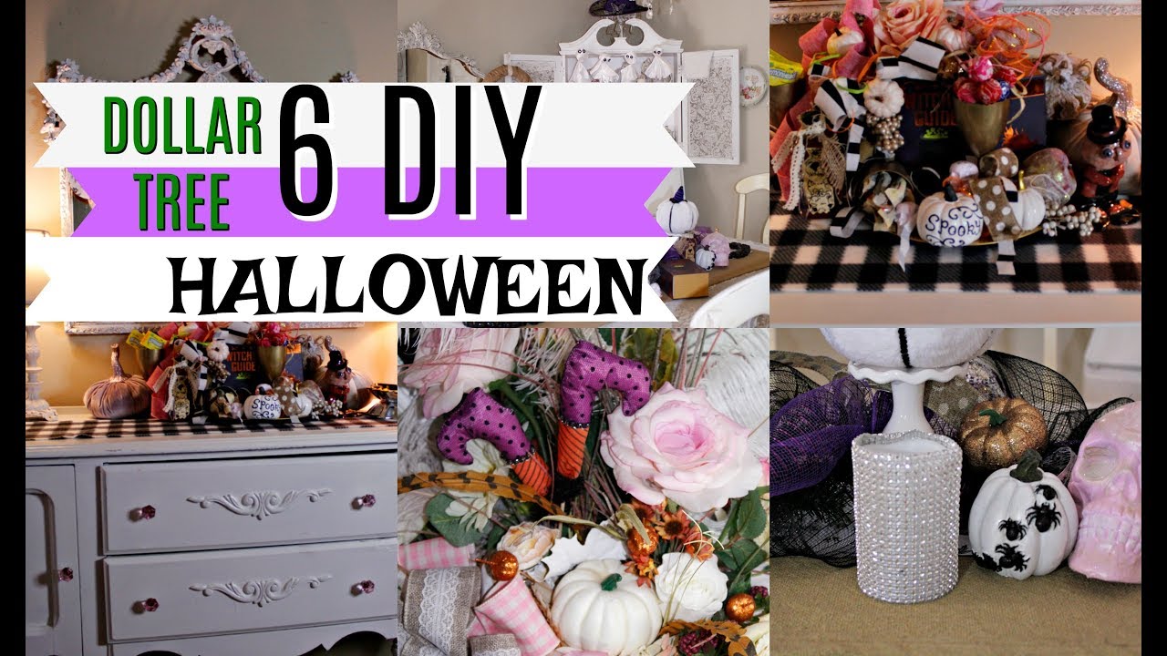 🎃6 DIY DOLLAR TREE HALLOWEEN FALL DECOR 🎃 MINI HOUSE TOUR