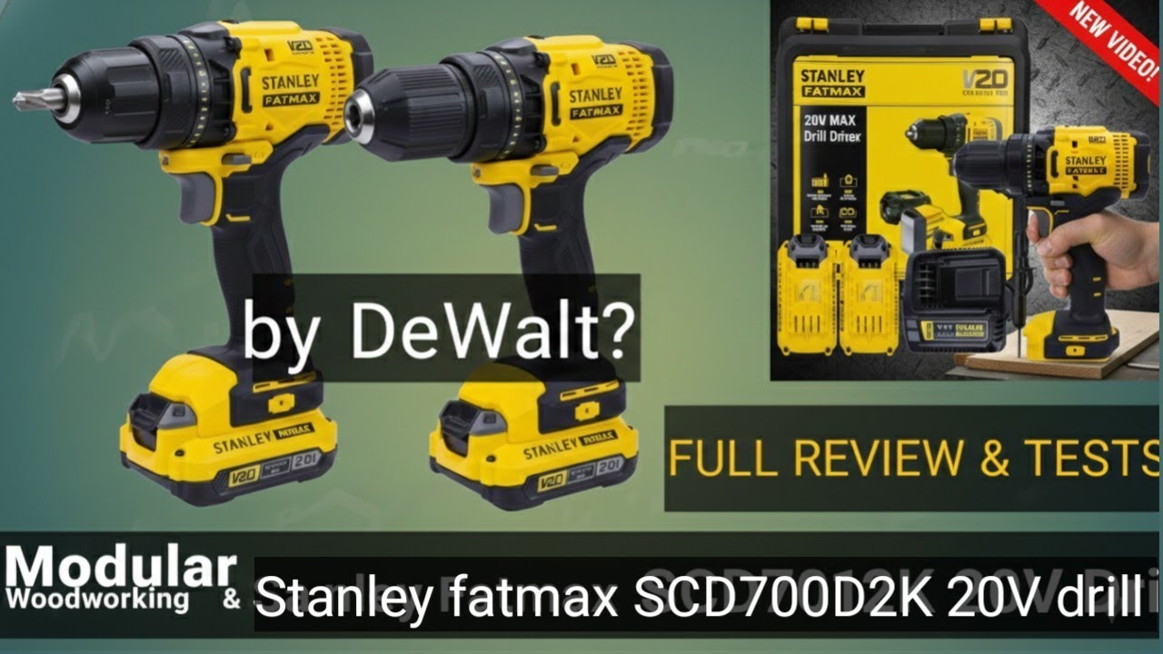 Honest Review: Stanley Fatmax SCD700D2K 20V Cordless Drill Driver | Modular Woodworking