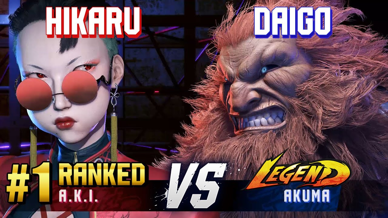 SF6 ▰ HIKARU (#1 Ranked A.K.I.) vs DAIGO (Akuma) ▰ High Level Gameplay