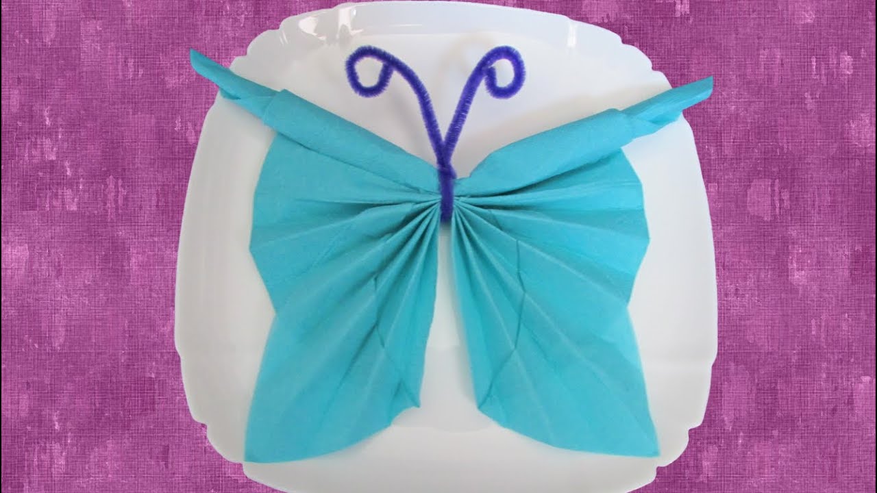Pliage des 🍽 serviettes : 🦋 Papillon
