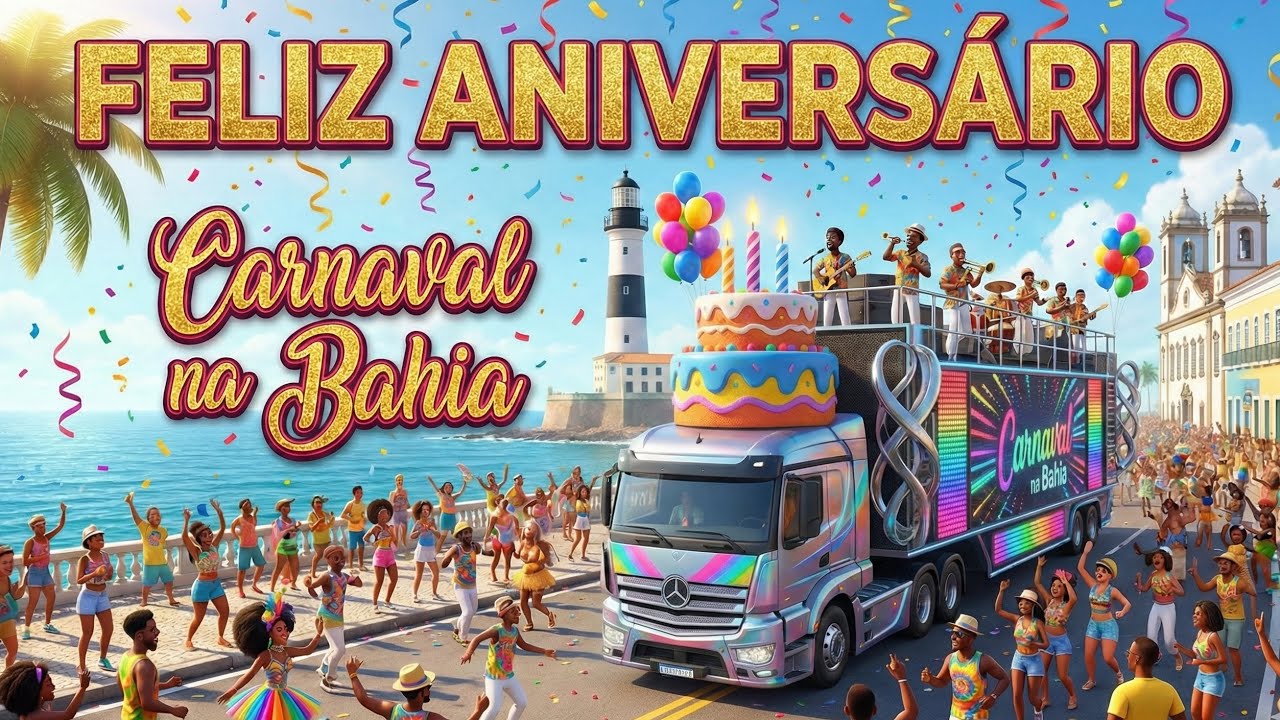 FELIZ ANIVERSÁRIO/ Canção de Parabéns no Ritmo da Bahia 🎂