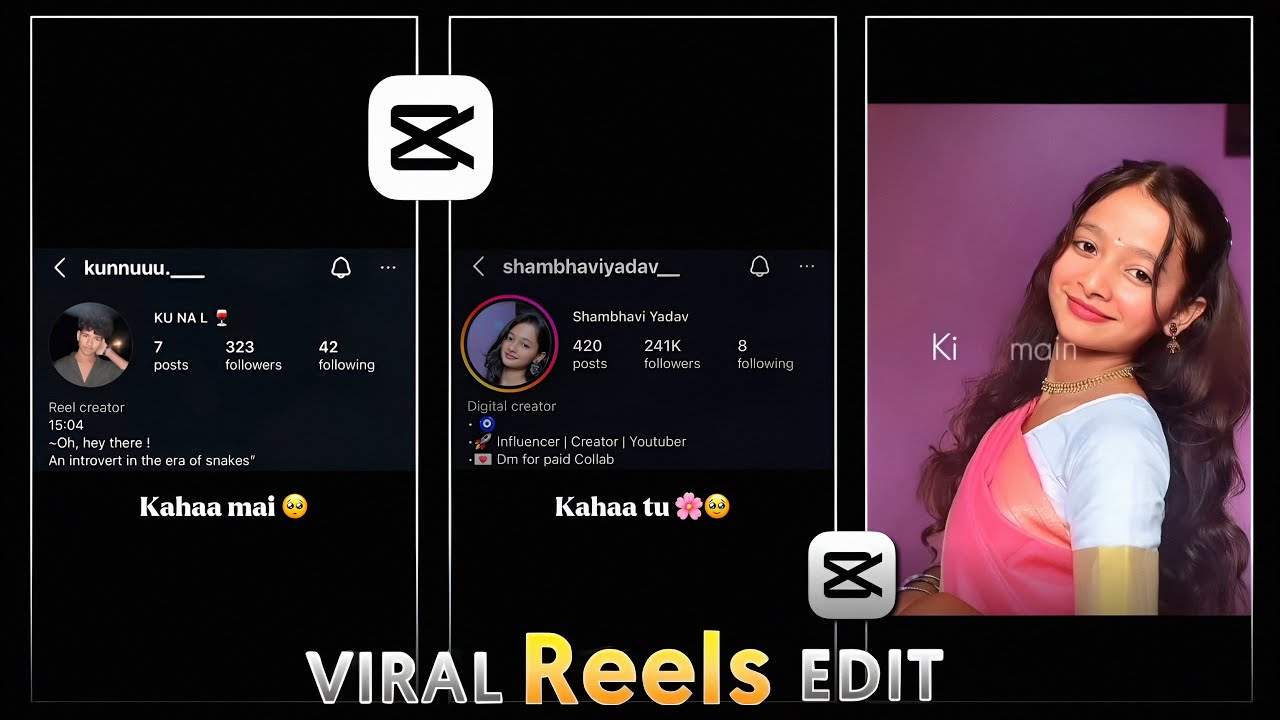 Kaha Tu Kaha Mai Reels Editing | Instagram Trending Reels Editing | Dooron Dooron Song Reels Editing