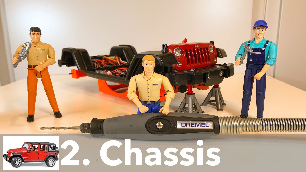 Bruder Jeep RC conversion - 2. chassis