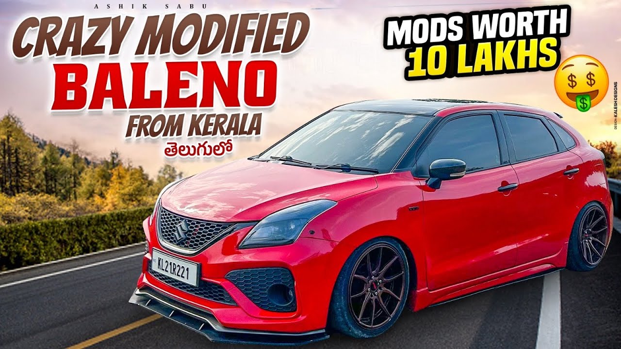 INDIA'S FIRST AIR SUSPENSION BAGGED BALENO 🫨 | TELUGU VLOG | SABUSPEC | ASHIK SABU.