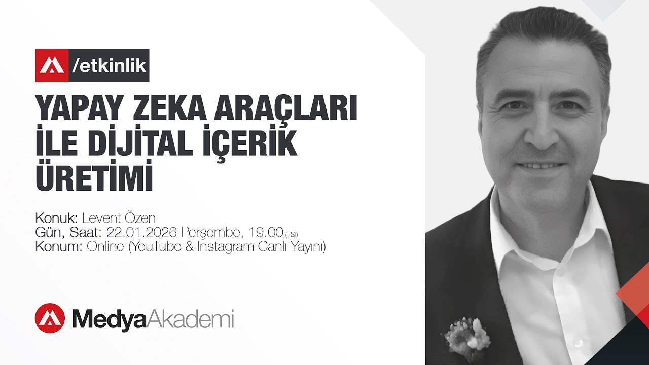 Yapay Zeka Araçları ile Dijital İçerik Üretimi [Canlı Yayın]