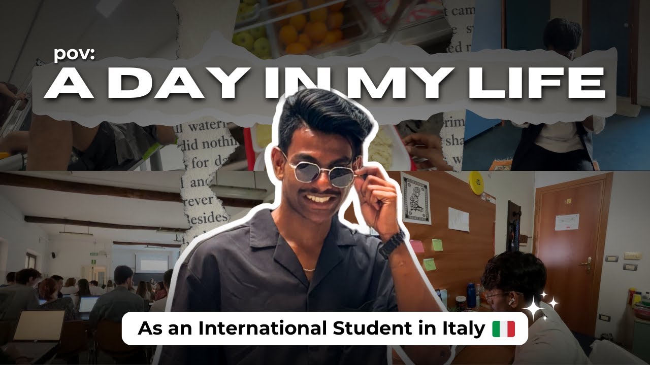 Один день из моей жизни иностранного студента в Италии | Вы не поверите, какой у меня распорядок ...