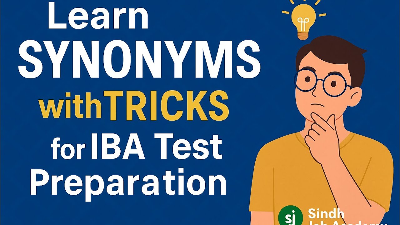 Learn Synonyms With Tricks through story| IBA BPS 5 to 15 and JST test preparation