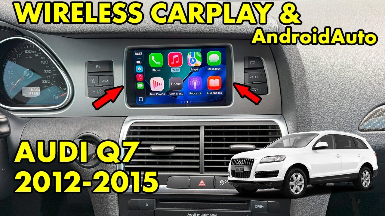 Беспроводной CarPlay и AndroidAuto Audi Q7 2012 2013 2014 2015